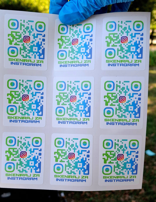 "50" QR KOD - STIKERA